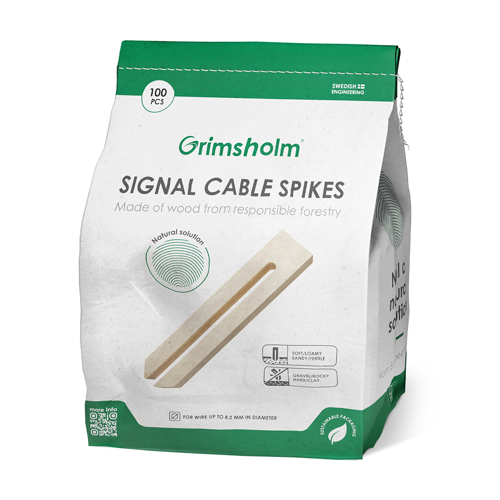 Signalkabelspik i trä, 100 st