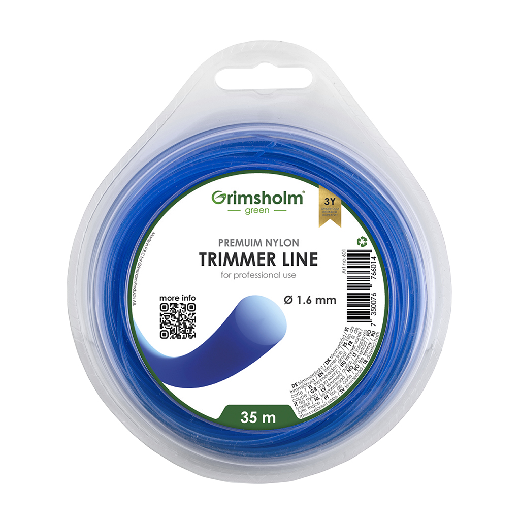 Trimmertråd 1,6mm – rund – 35m
