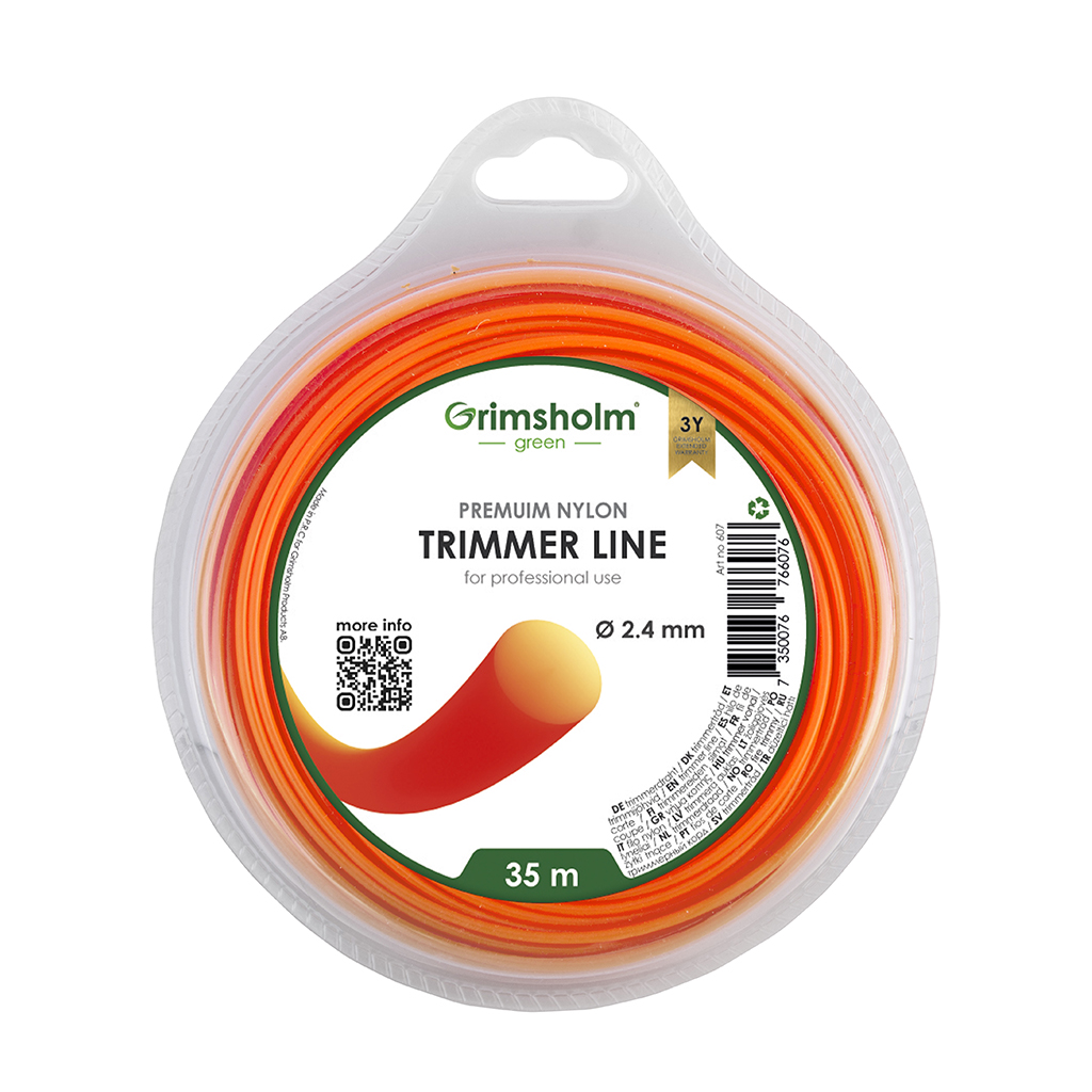 Trimmertråd 2,4mm – rund – 35m