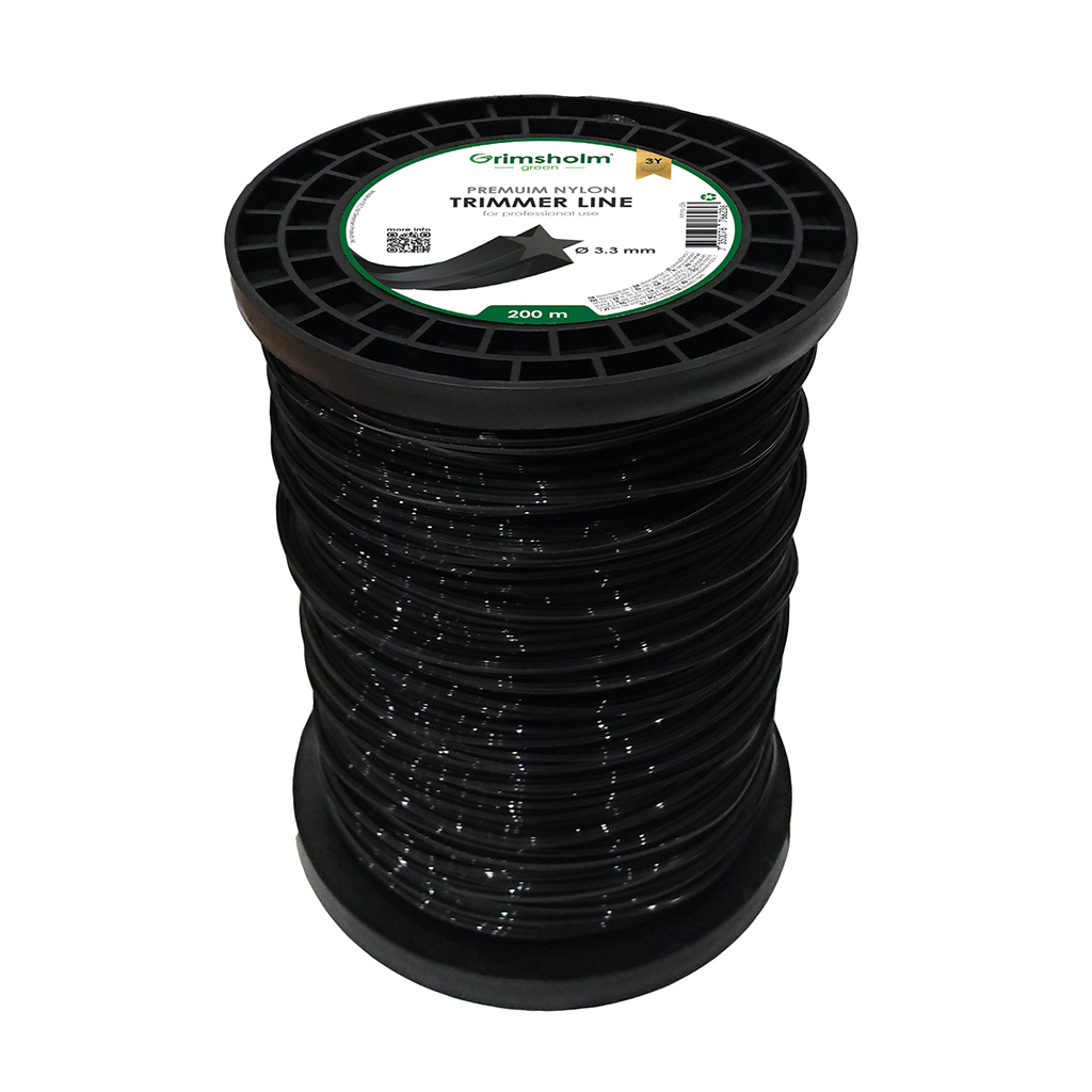 Trimmertråd 3,3mm – stjärna – 200m