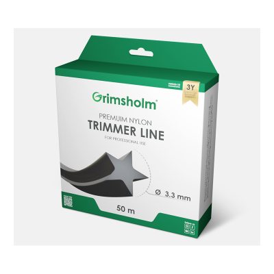 Trimmertråd 3,3mm / stjärna / 50m